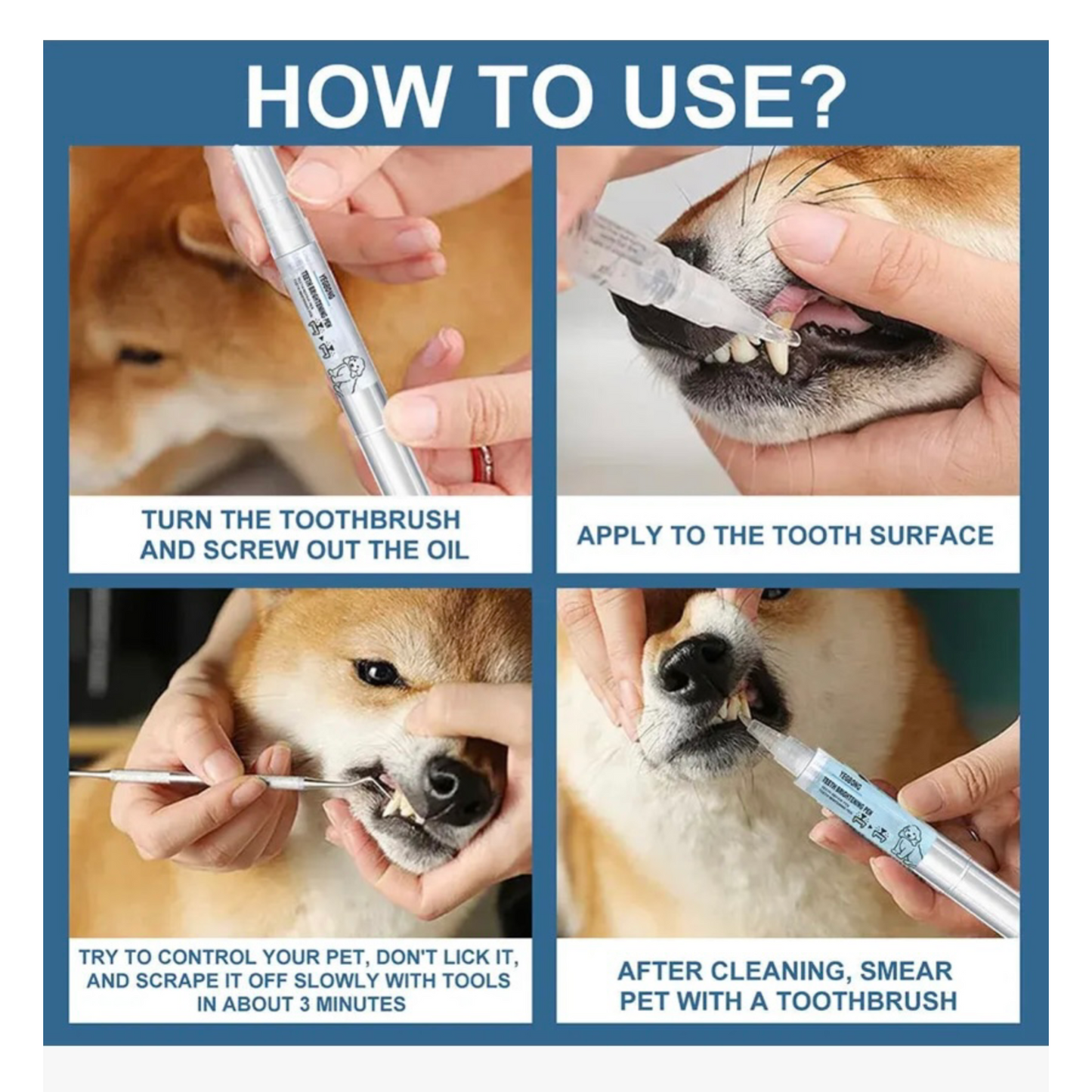 Pet Toothbrush Pen